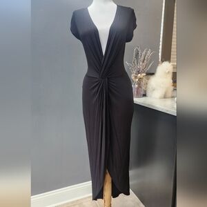 Rolla Coster Elegant Black V-Neck Dress Size Xs